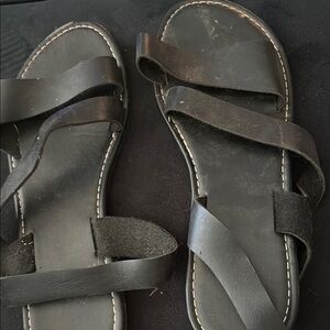 Black Strappy Sandals
